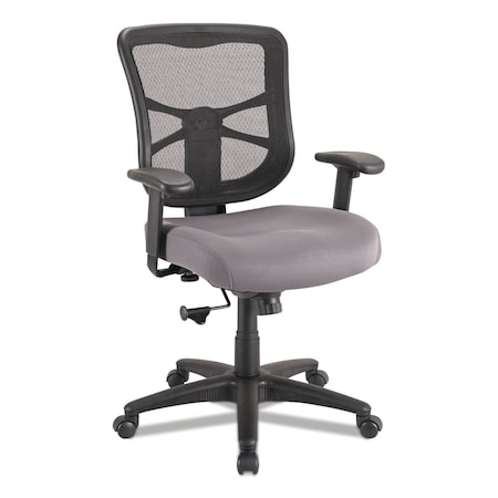Alera Elusion Series Mesh Mid-Back Swivel/Tilt Chair, Up to 275 lb, 17.9" to 21.8" Seat Height, Gray Seat ALEEL42BME40B